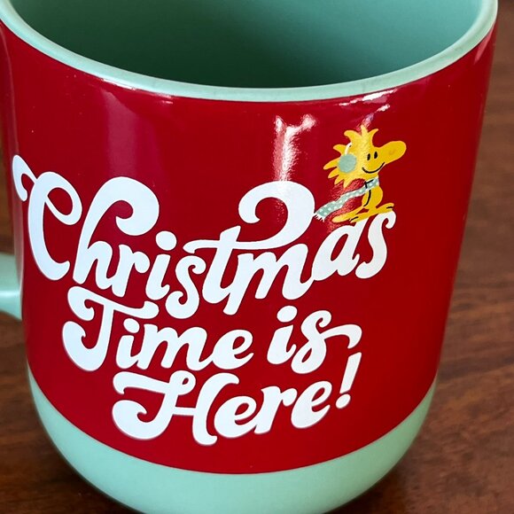Hallmark Peanuts Snoopy Mug Christmas Time Is Here 16 Oz Cup 2024 Woodstock - Picture 6 of 10